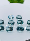 Aquamarine Pear Oval 8x10 mm Size  - Pack of 1 Piece - AAAA Quality -  Dark Blue Color -  Natural Aquamarine Stone