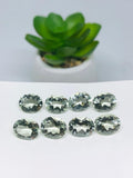 Prasiolite Faceted 8X10 MM Rectangele - Pack of 2 Pcs - AAA Quality - Natural  color -  Natural Prasiolite Stone- Green Amethyst loose stone