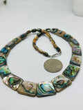 Abalone Shell  Necklace - AAA Quality- Length 18'' - Natural Abalone Shell Pearl - Shell Pearl Necklace