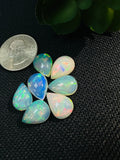 Ethiopian Opal Pear Cabochon 10X12-13 mm Size - Code # D36 - Pack of 1 Piece AAAA Quality - Opal Cabochon - Ethiopian Opal Cabochon