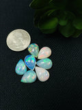 Ethiopian Opal Pear Cabochon 10X12-13 mm Size - Code # D36 - Pack of 1 Piece AAAA Quality - Opal Cabochon - Ethiopian Opal Cabochon