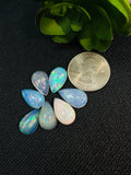 Ethiopian Opal Pear Cabochon 10X16 mm Size - Code # D41 - Pack of 1 Piece AAAA Quality - Opal Cabochon - Ethiopian Opal Cabochon