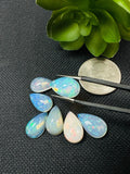 Ethiopian Opal Pear Cabochon 10X16 mm Size - Code # D41 - Pack of 1 Piece AAAA Quality - Opal Cabochon - Ethiopian Opal Cabochon