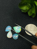 Ethiopian Opal Pear Cabochon 11X14-15 mm Size - Code # D43 - Pack of 1 Piece AAAA Quality - Opal Cabochon - Ethiopian Opal Cabochon