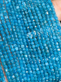 Apatite Faceted 2.5X2.5MM square shape, AAA Quality Faceted, Apatite Beads- length 15.5 Inch , natural Apatite Beads