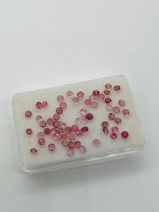 Pink Tourmaline 3MM faceted, Tourmaline gemstone loose cut , Tourmaline cut stone, Pack of 6 Pcs, AAA Quality