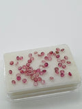 Pink Tourmaline 3MM faceted, Tourmaline gemstone loose cut , Tourmaline cut stone, Pack of 6 Pcs, AAA Quality