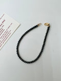 Reserved for Danny Black Diamond Bracelet with 14K gold Clasp , length 7.5" , Black diamond 3-3.5 mm size,  clasp and length can customize.
