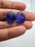 Tanzanite Oval 12X16 MM Cabochon - AAAA Quality Natural Tanzanite Cabs-Tanzanite Loose Stone, pack of 1 pc.