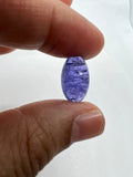 Tanzanite Oval 9X16MM  Cabochon - AAAA Quality Natural Tanzanite Cabs-Tanzanite Loose Stone, pack of 1 pc