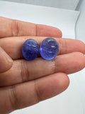 Tanzanite Oval 12X15  Cabochon - AAAA Quality Natural Tanzanite Cabs-Tanzanite Loose Stone, pack of 1 pc