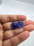 Tanzanite Oval 12X15  Cabochon - AAAA Quality Natural Tanzanite Cabs-Tanzanite Loose Stone, pack of 1 pc