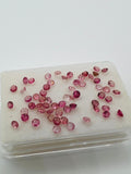 Pink Tourmaline 3MM faceted, Tourmaline gemstone loose cut , Tourmaline cut stone, Pack of 6 Pcs, AAA Quality