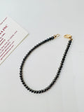 Reserved for Danny Black Diamond Bracelet with 14K gold Clasp , length 7.5" , Black diamond 3-3.5 mm size,  clasp and length can customize.