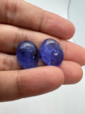 Tanzanite Oval 12X16 MM Cabochon - AAAA Quality Natural Tanzanite Cabs-Tanzanite Loose Stone, pack of 1 pc.