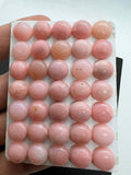 10MM Pink Opal Cabochon - Pack of 5 Pieces  - AA Quality - Natural Pink Opal Cabochon - Pink Opal Cabs