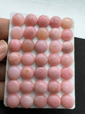 10MM Pink Opal Cabochon - Pack of 5 Pieces  - AA Quality - Natural Pink Opal Cabochon - Pink Opal Cabs