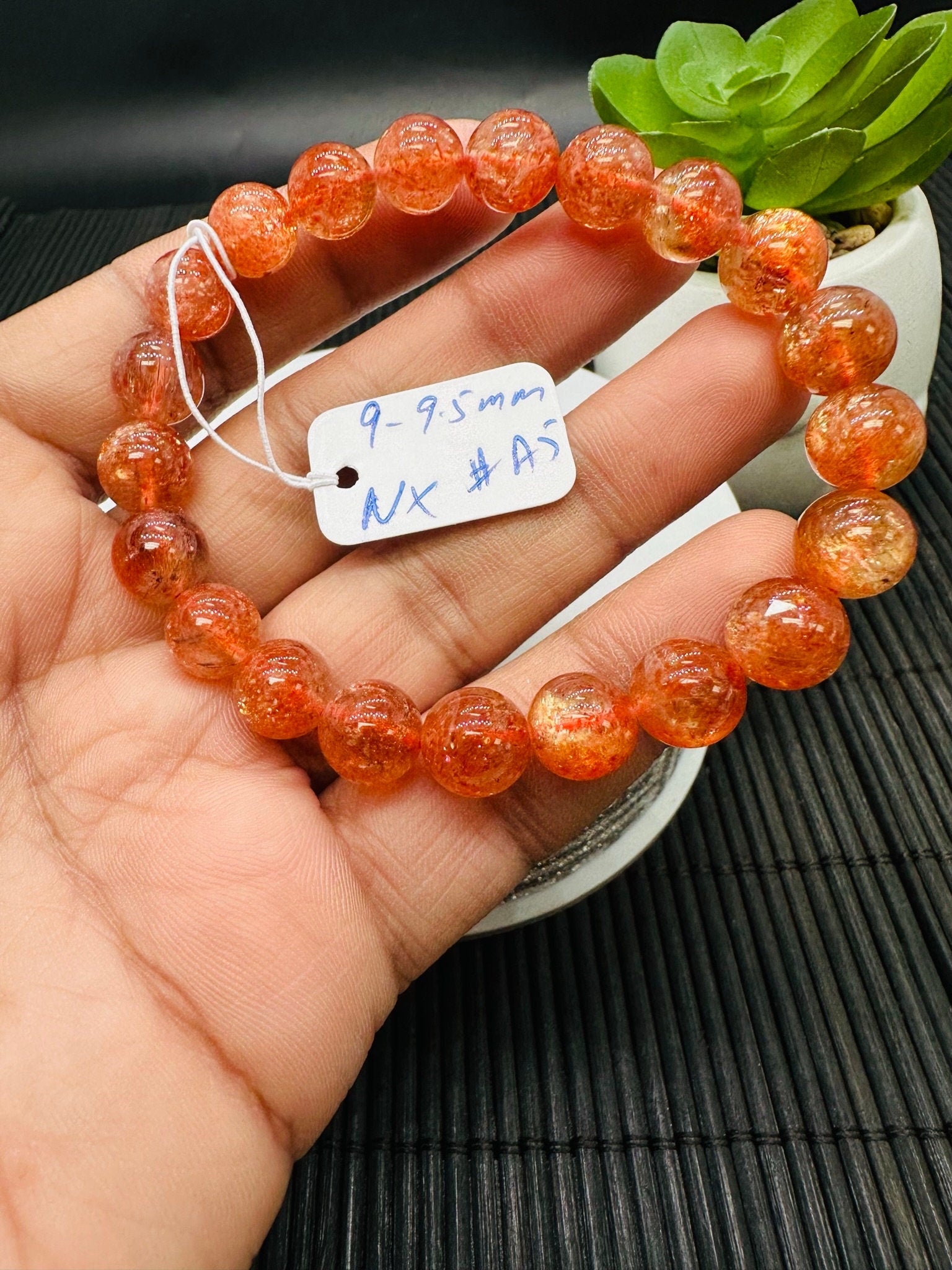 Men And Women Natural Stone Sunstone Bracelet at Rs 280/piece in Jamnagar |  ID: 22215268388
