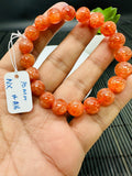 Sunstone Bracelet 8 mm size- Code #A16  - Natural Sunstone Beaded Bracelet - Length 7.5 Inch