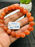 Sunstone Bracelet 8 mm size- Code #A16  - Natural Sunstone Beaded Bracelet - Length 7.5 Inch