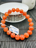 Sunstone Bracelet 8 mm size- Code #A16  - Natural Sunstone Beaded Bracelet - Length 7.5 Inch