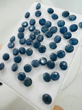 7 mm Blue Sapphire Faceted -Pack of 2 Pcs -AA Quality Sapphire cabs • Not Heated