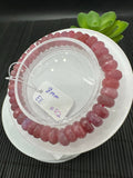 Ruby Bracelet • 8 mm Size • Code R2 • 7.5  Inch Length • AAA Quality • Natural Ruby Faceted Roundel Bracelet