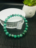 Emerald  Round Bracelet - 7.80 mm Size - Code #E2 AAA Quality - Natural Emerald Bracelet - Length 7.5 Inch