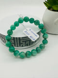 Emerald  Round Bracelet - 9.50 mm Size - Code #E12  AAA Quality  - Natural Emerald Bracelet - Length 7.5 Inch