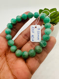 Emerald  Round Bracelet - 9.50 mm Size - Code #E12  AAA Quality  - Natural Emerald Bracelet - Length 7.5 Inch