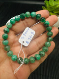 Emerald  Round Bracelet - 7.80 mm Size - Code #E2 AAA Quality - Natural Emerald Bracelet - Length 7.5 Inch