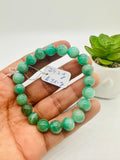 Emerald  Round Bracelet - 9.50 mm Size - Code #E12  AAA Quality  - Natural Emerald Bracelet - Length 7.5 Inch