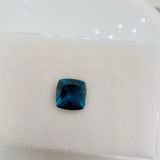 London Blue Topaz Faceted Cushion 9 mm - Pack of 1 Piece - AAA Quality - Loose gemstone - London Blue topaz Cut