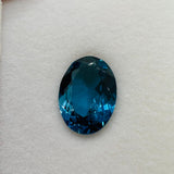 London Blue Topaz Faceted Oval 10x14 mm - Pack of 1 Piece - AAA Quality - Loose gemstone - London Blue topaz Cut