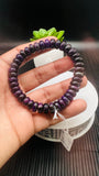Sugulite Bracelet 10 mm Size • Code S4 • AAA Quality • Sugulite Roundel Bracelet 7.5 Inch Length • Natural Sugulite - Purple Color