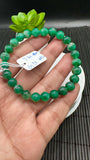 Emerald Round Bracelet - 7.8 mm Size - Code #A2   - Natural Emerald Bracelet - Length 7.5 Inch