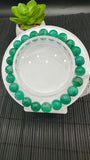 Emerald Round Bracelet - 8.5 mm Size - Code #A4   - Natural Emerald Bracelet - Length 7.5 Inch