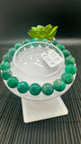 Emerald Round Bracelet - 10.5 mm Size - Code #A11   - Natural Emerald Bracelet - Length 7.5 Inch