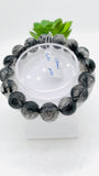 Black Rutile Bracelet • 13 mm Size • Code #A17 • AAAA Quality • 7.5 Inch Length • Natural Rutilated Quartz  • Rutile Bracelet