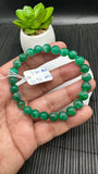 Emerald Round Bracelet - 7.8 mm Size - Code #A2   - Natural Emerald Bracelet - Length 7.5 Inch