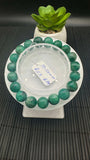 Emerald Round Bracelet - 10.50 mm Size - Code #A9 - Natural Emerald Bracelet - Length 7.5 Inch