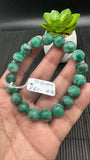 Emerald Round Bracelet - 10.5 mm Size - Code #A11   - Natural Emerald Bracelet - Length 7.5 Inch