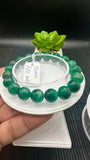 Emerald Round Bracelet - 10 mm Size - Code #A13   - Natural Emerald Bracelet - Length 7.5 Inch