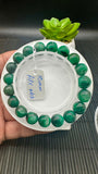 Emerald Round Bracelet - 10 mm Size - Code #A13   - Natural Emerald Bracelet - Length 7.5 Inch