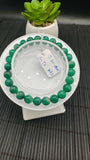 Emerald Round Bracelet - 7.8 mm Size - Code #A2   - Natural Emerald Bracelet - Length 7.5 Inch