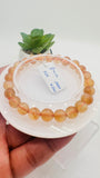 Andesine Bracelet- Size 8 mm- Code# D10  - AAA Quality length 7.5 Inch Origin Tibet - Natural Andesine Round Bracelet