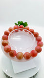 Pink Opal Bracelet - 12 mm Size  - Code P16 - AAAA Quality - Length 7.5 Inch- Natural Pink Opal Bracelet- Dark Color